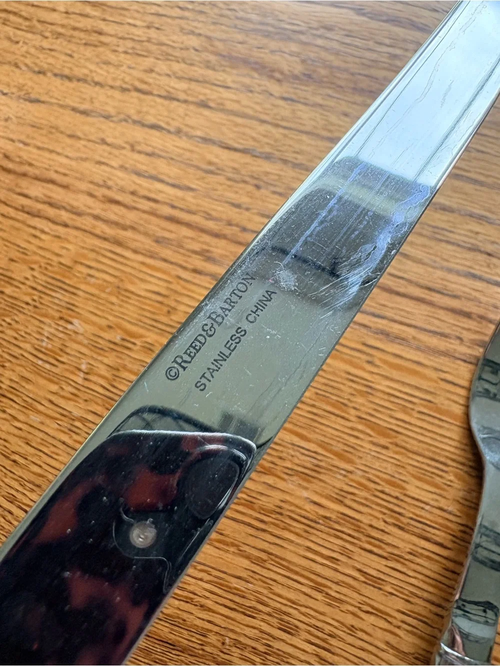 Reed & Barton Tarbor Stainless Steel Carving Knife and Fork Set